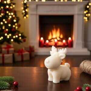 Reindeer Christmas Candles